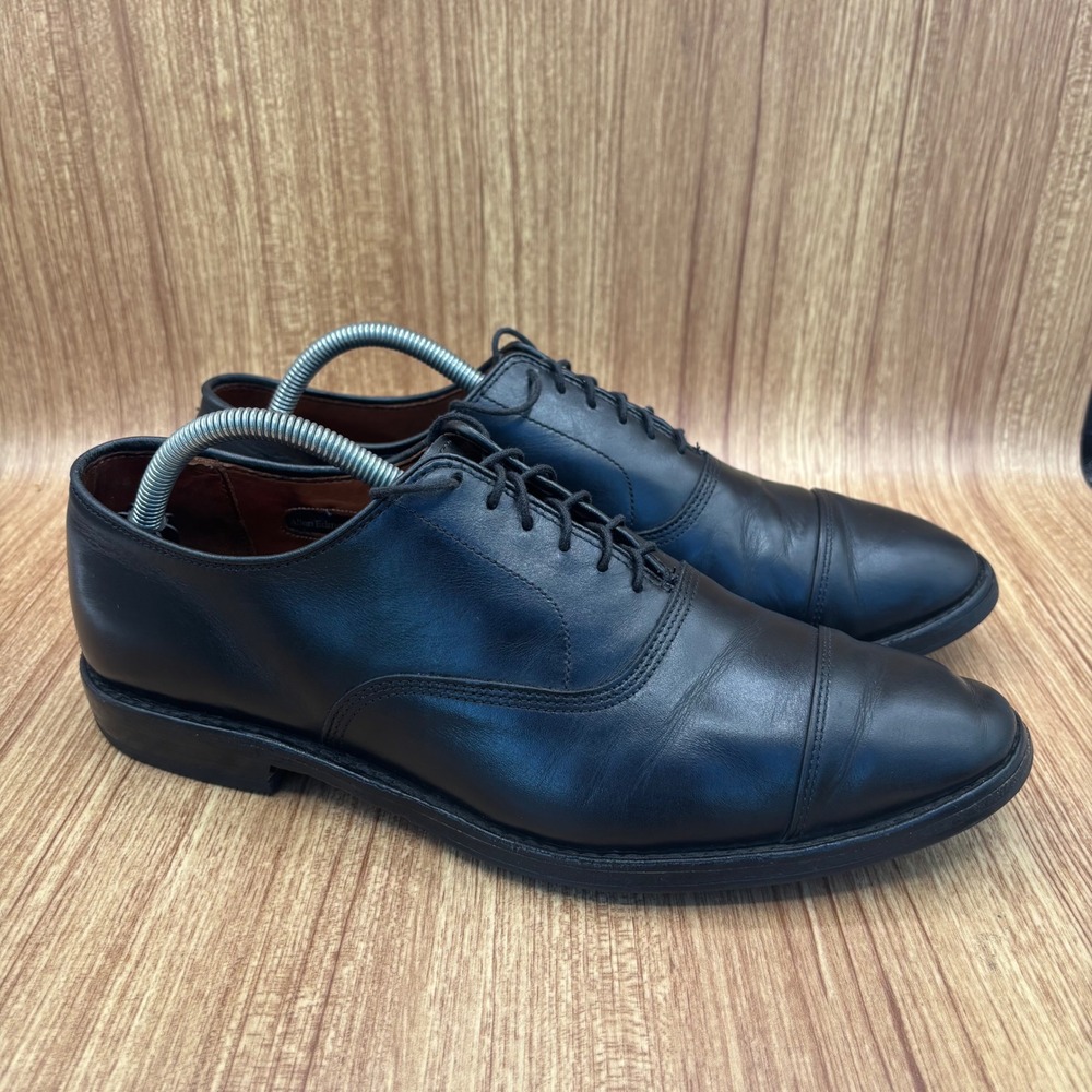 Allen Edmonds Park Avenue Oxford Mens 9 E Black Cap Toe Leather Dress Shoes 5615